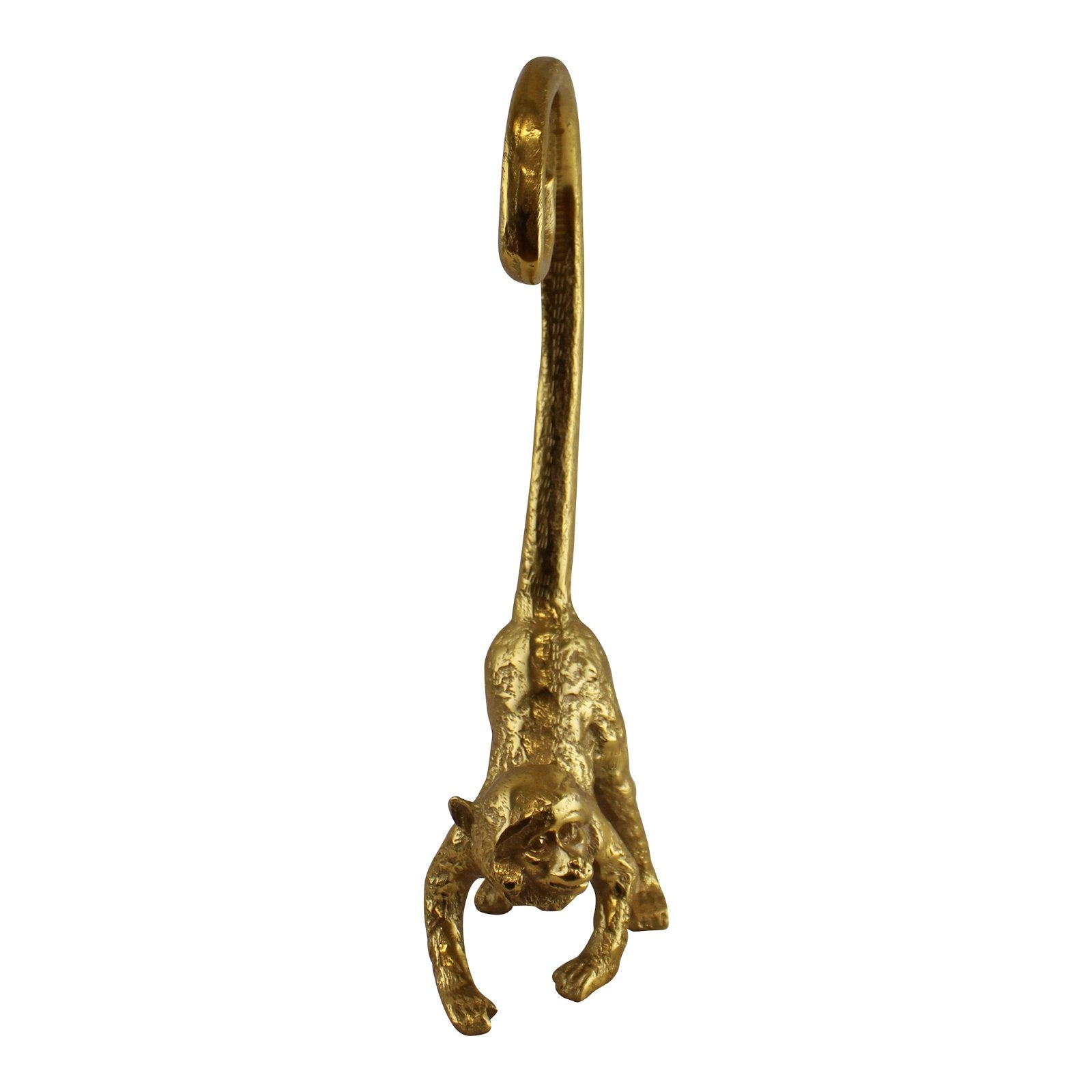 Large Gold Metal Monkey Banana Holder