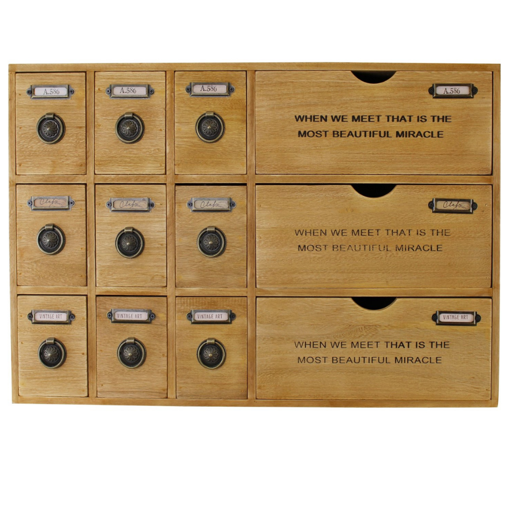 Small Wooden Storage Drawers - Storage Unit Trinket Drawers